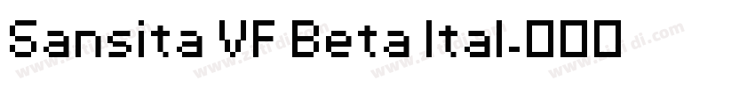 Sansita VF Beta Ital字体转换